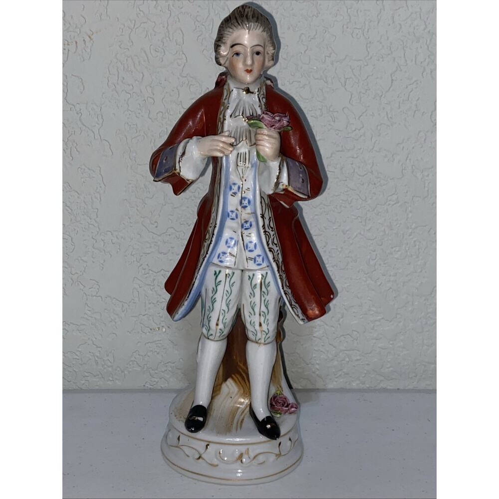 Rare Vintage Lot Of 4 Men‎ Victorian Royal Figurines Made In Occupied Japan 10” - Picture 3 of 14